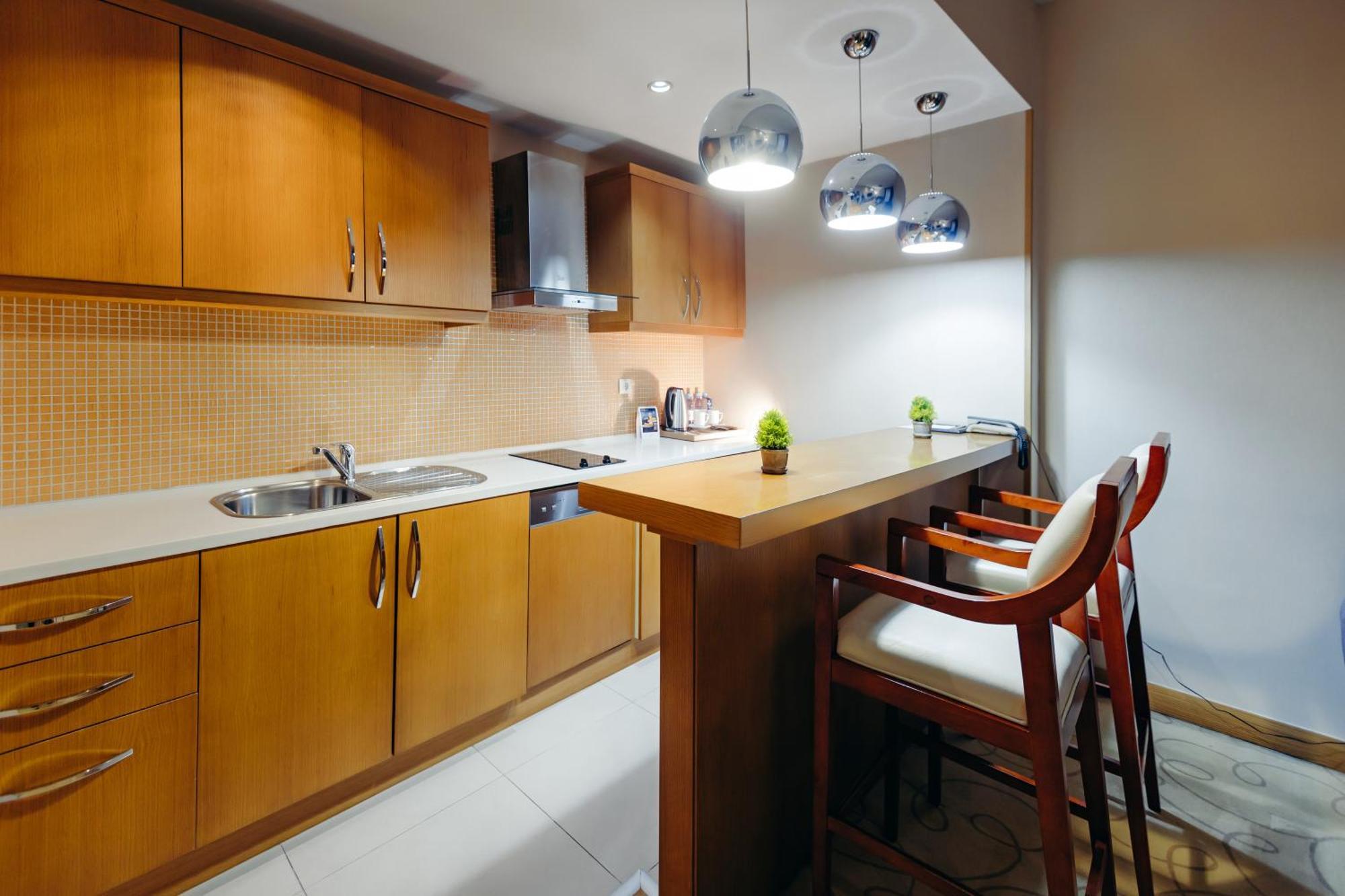 Dedeman Oskemen Tavros Hotel Ustʼ-Kamenogorsk Εξωτερικό φωτογραφία A modern kitchen